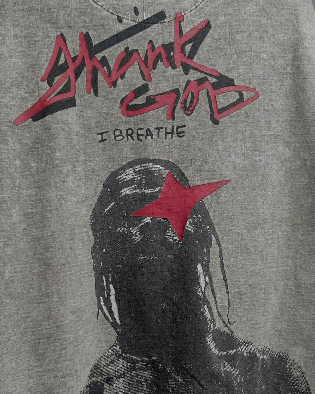 Maximus Travis Scott Acid Wash Boxy-Fit T-shirt