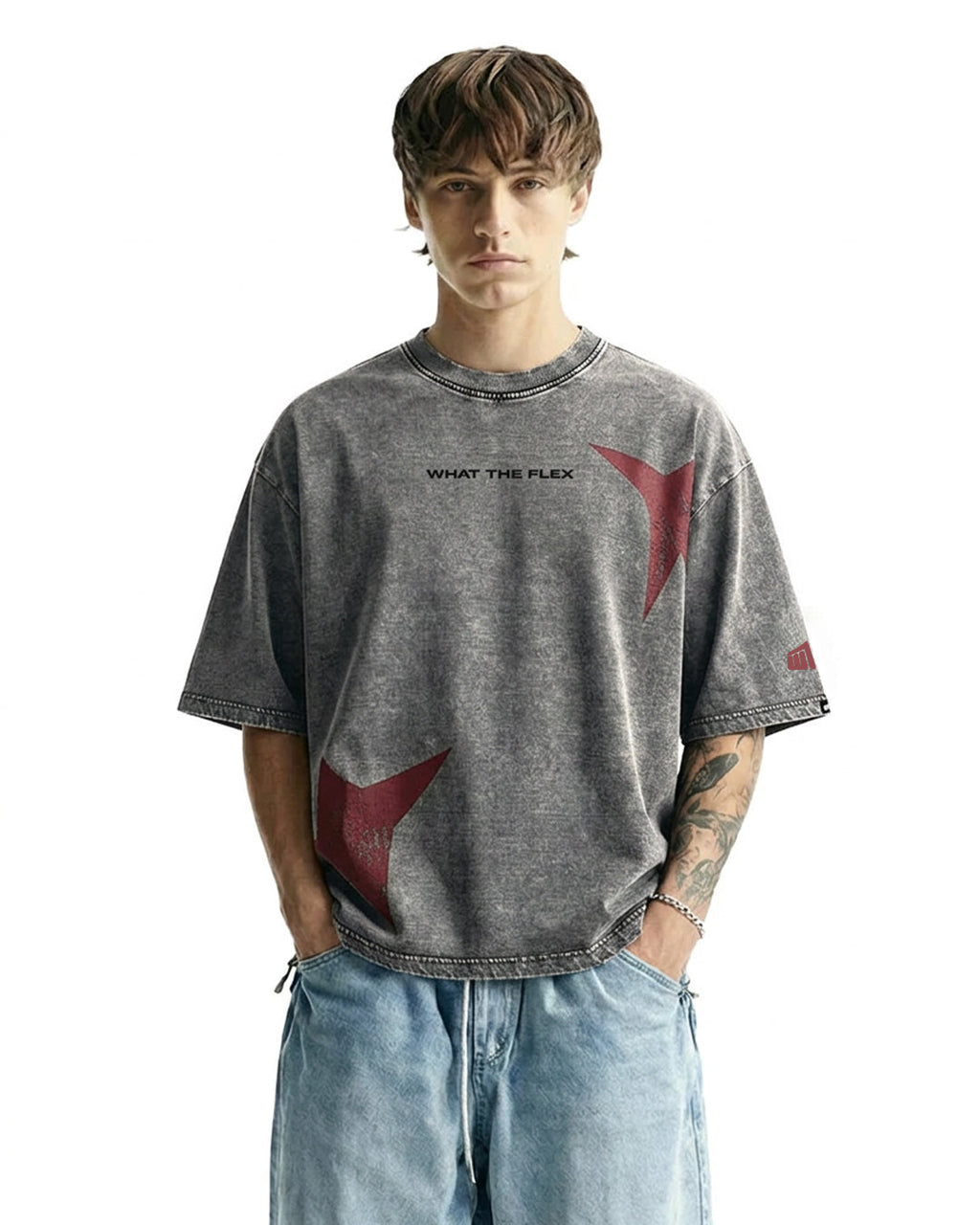 Maximus Travis Scott Acid Wash Boxy-Fit T-shirt