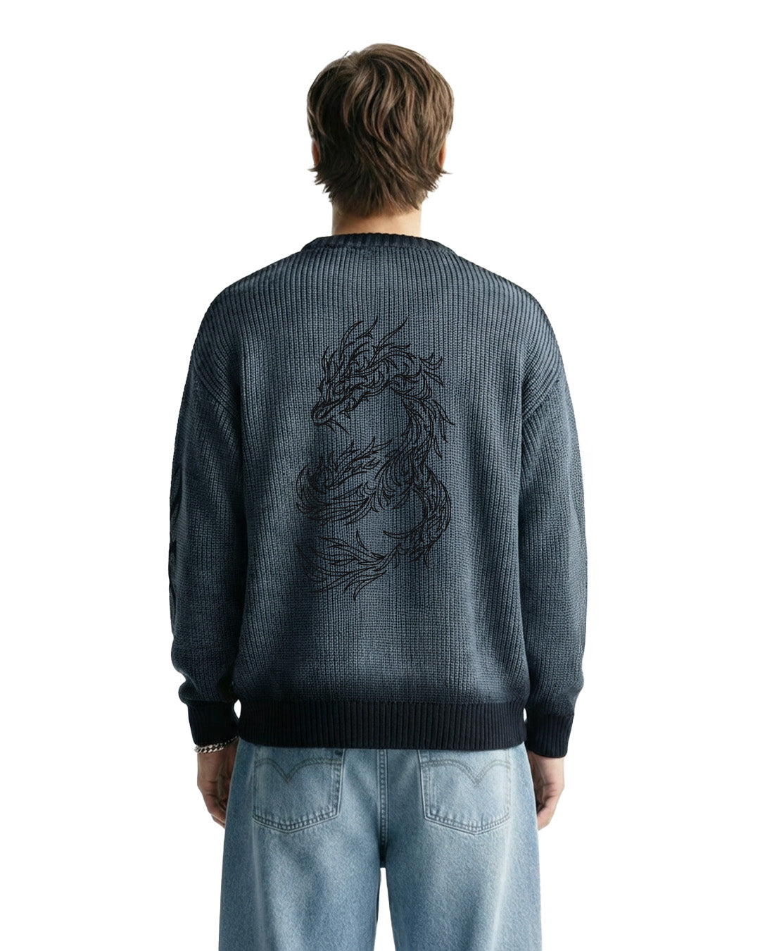 Dragon Eclipse Full Sleeves Knit T-Shirt