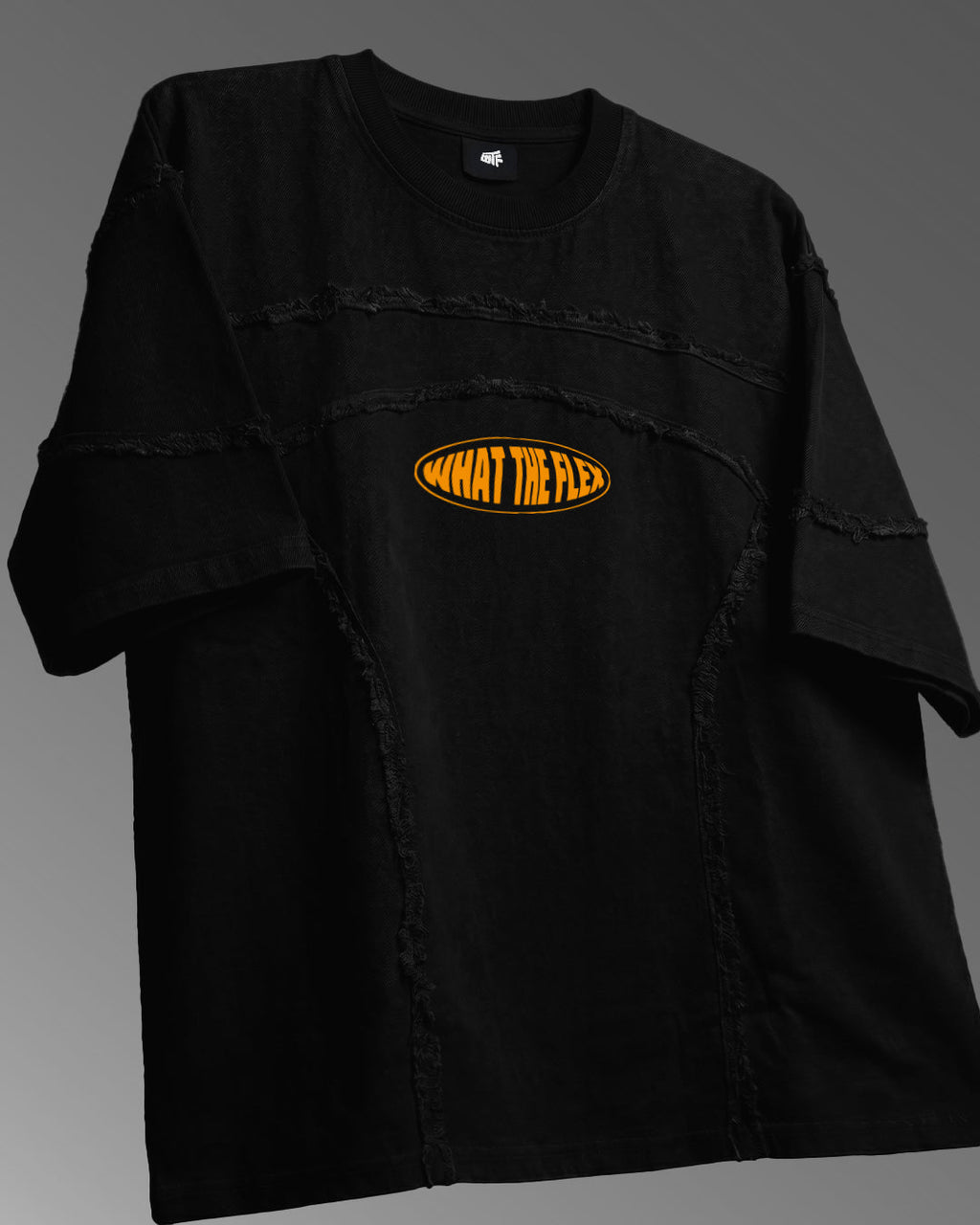 Offset Black Denim T-shirt