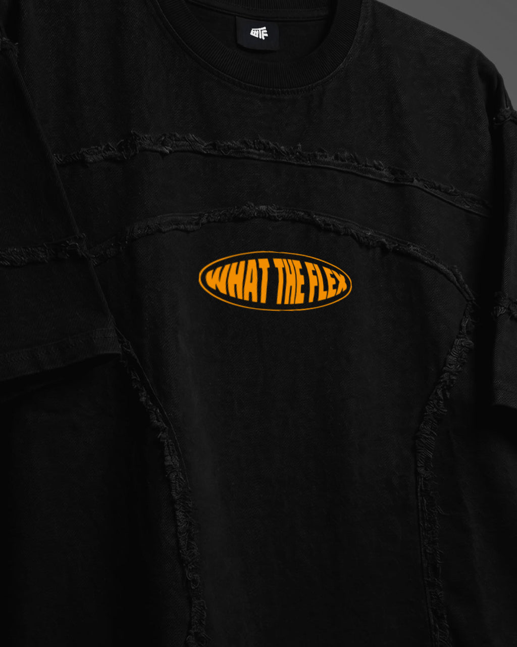 Offset Black Denim T-shirt