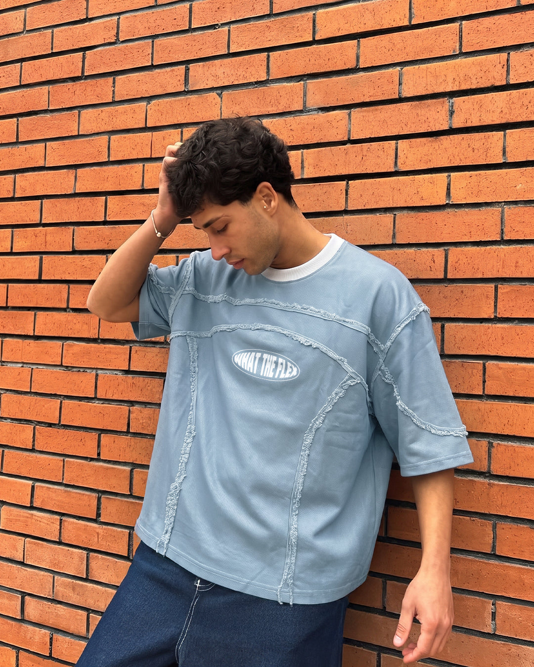 Offset Blue Denim T-shirt