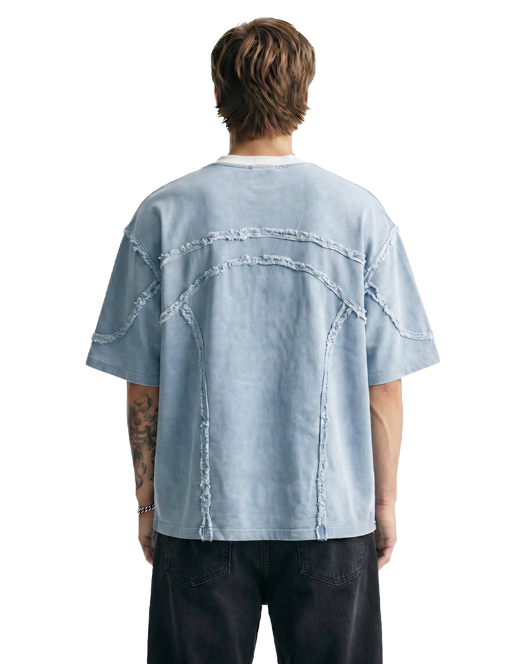 Offset Blue Denim T-shirt