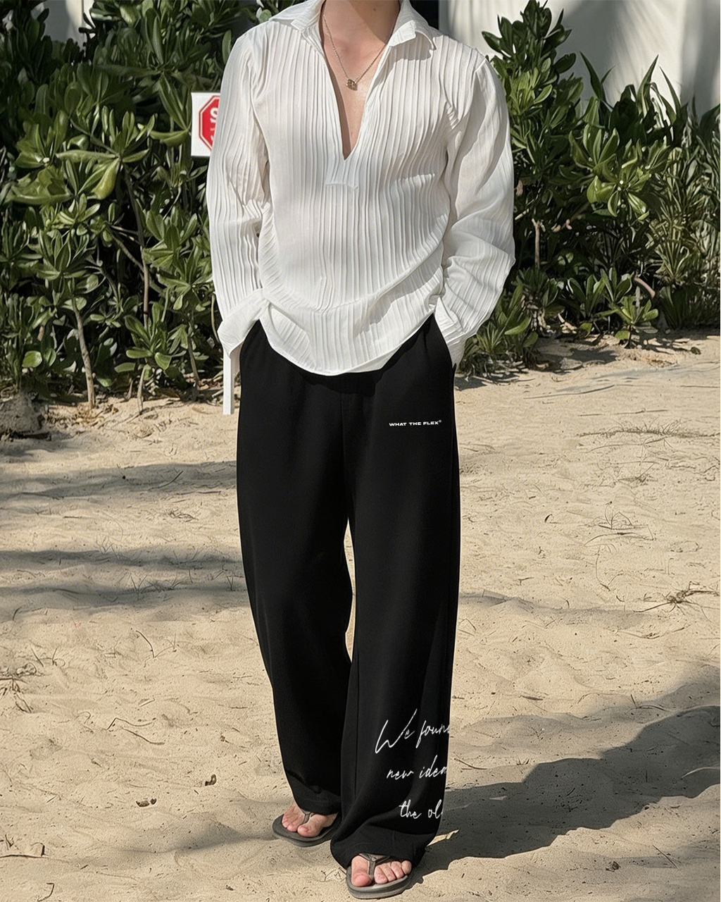 Old World Black Essential Pants