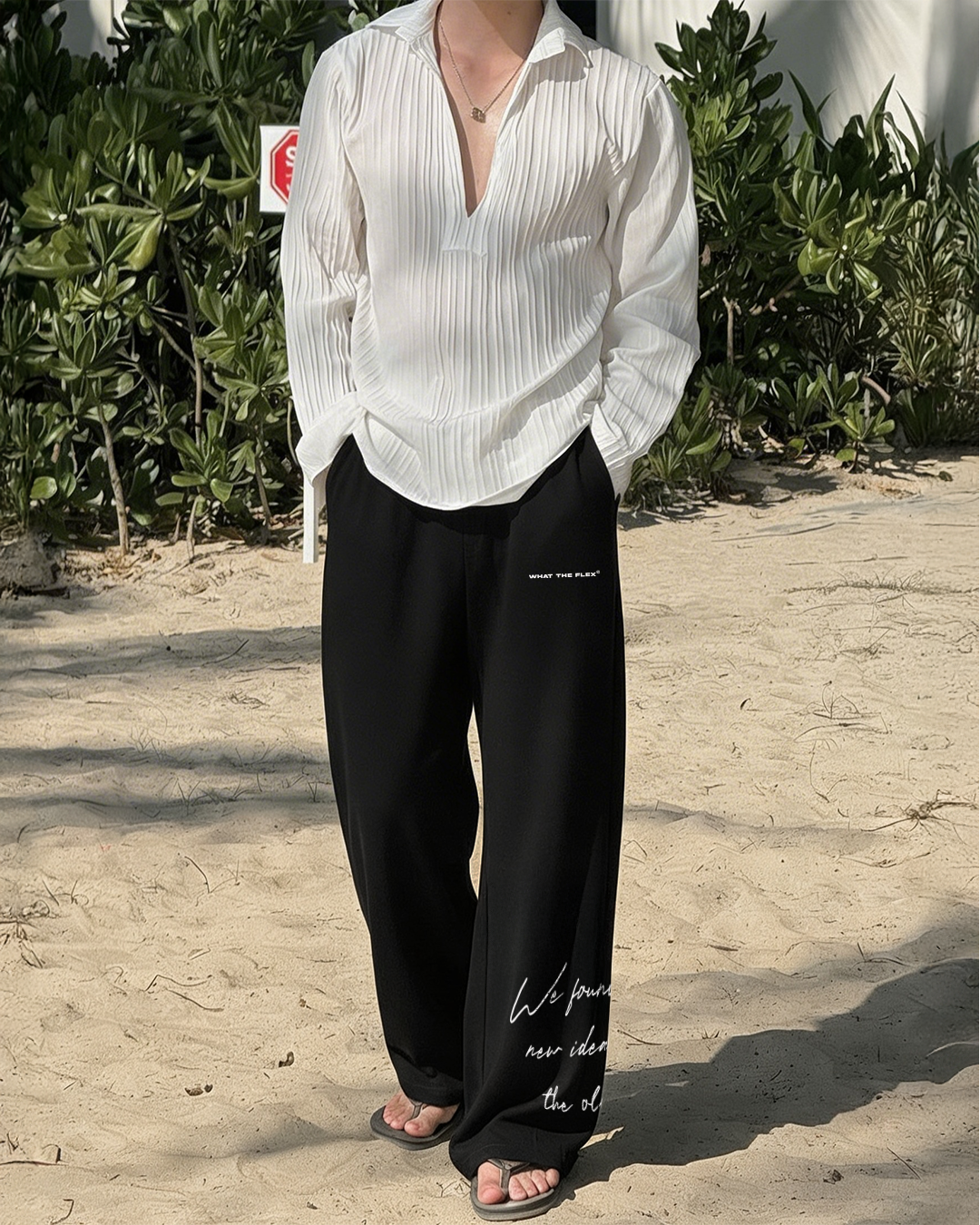 Old World Black Essential Pants