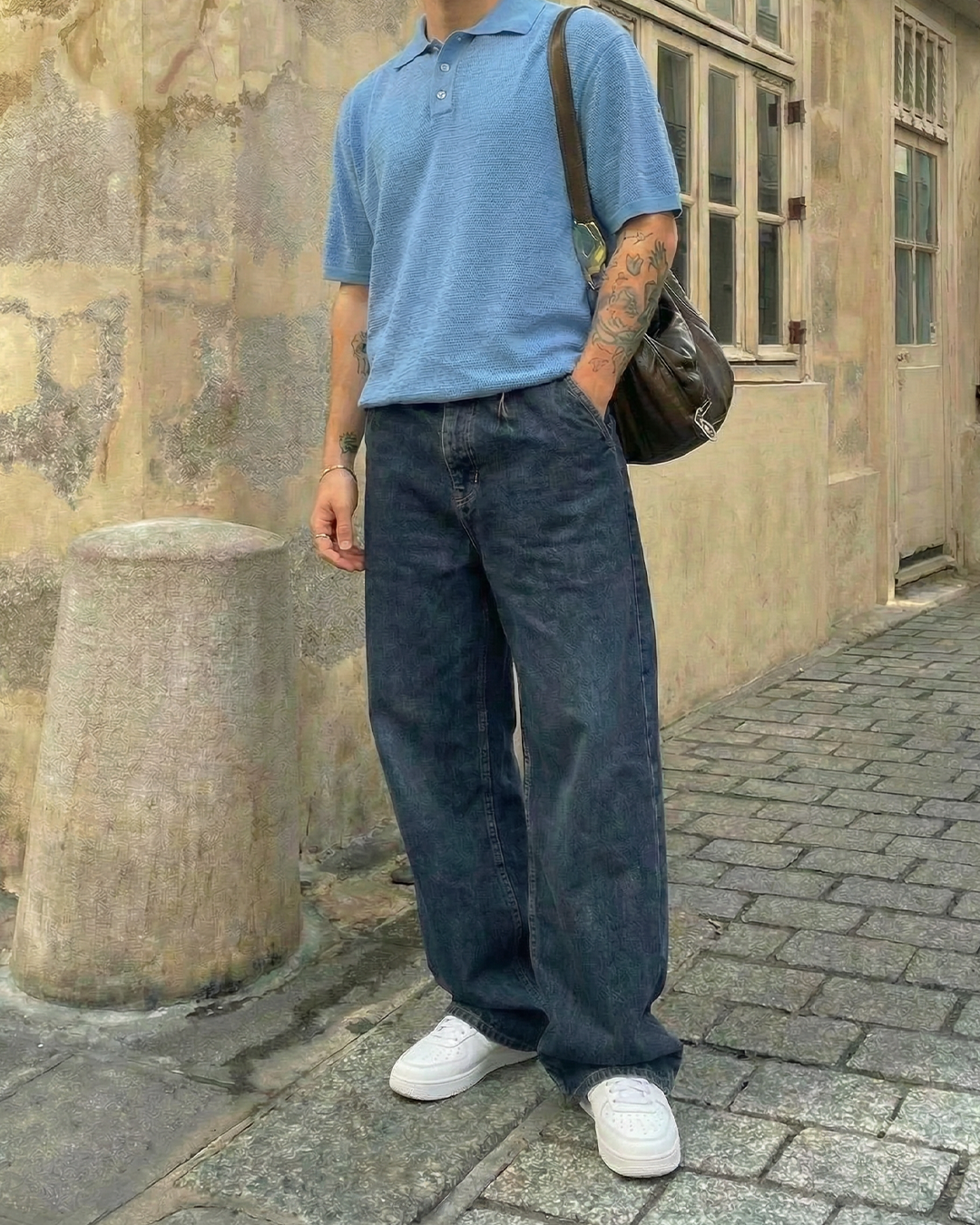 Phantom Blue Baggy Jeans