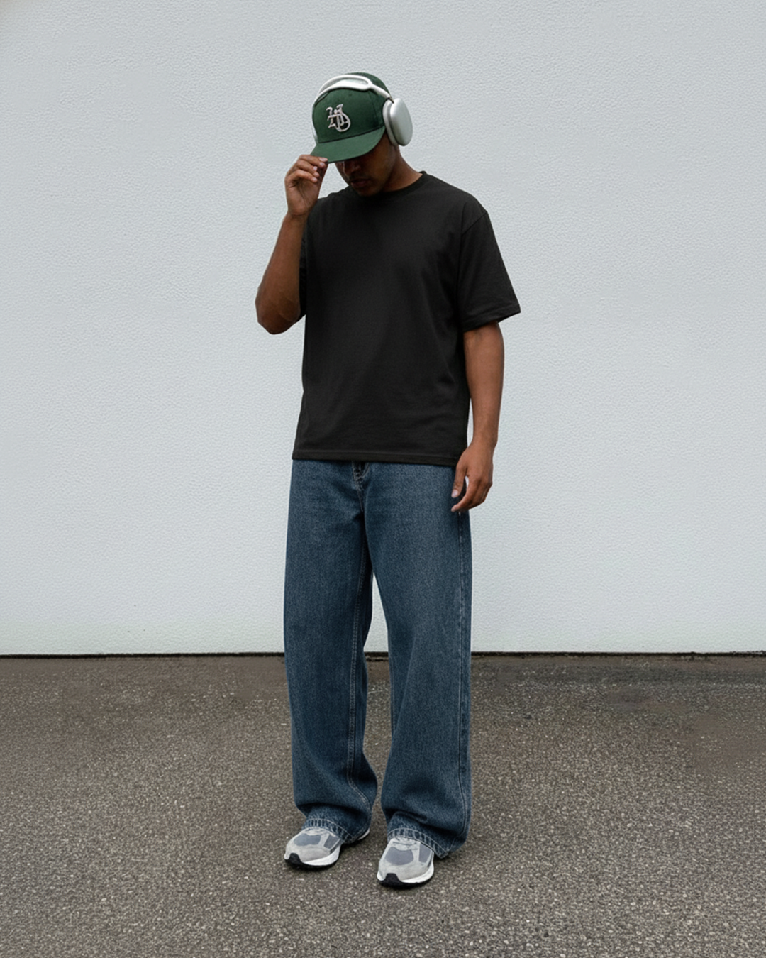 Phantom Blue Baggy Jeans