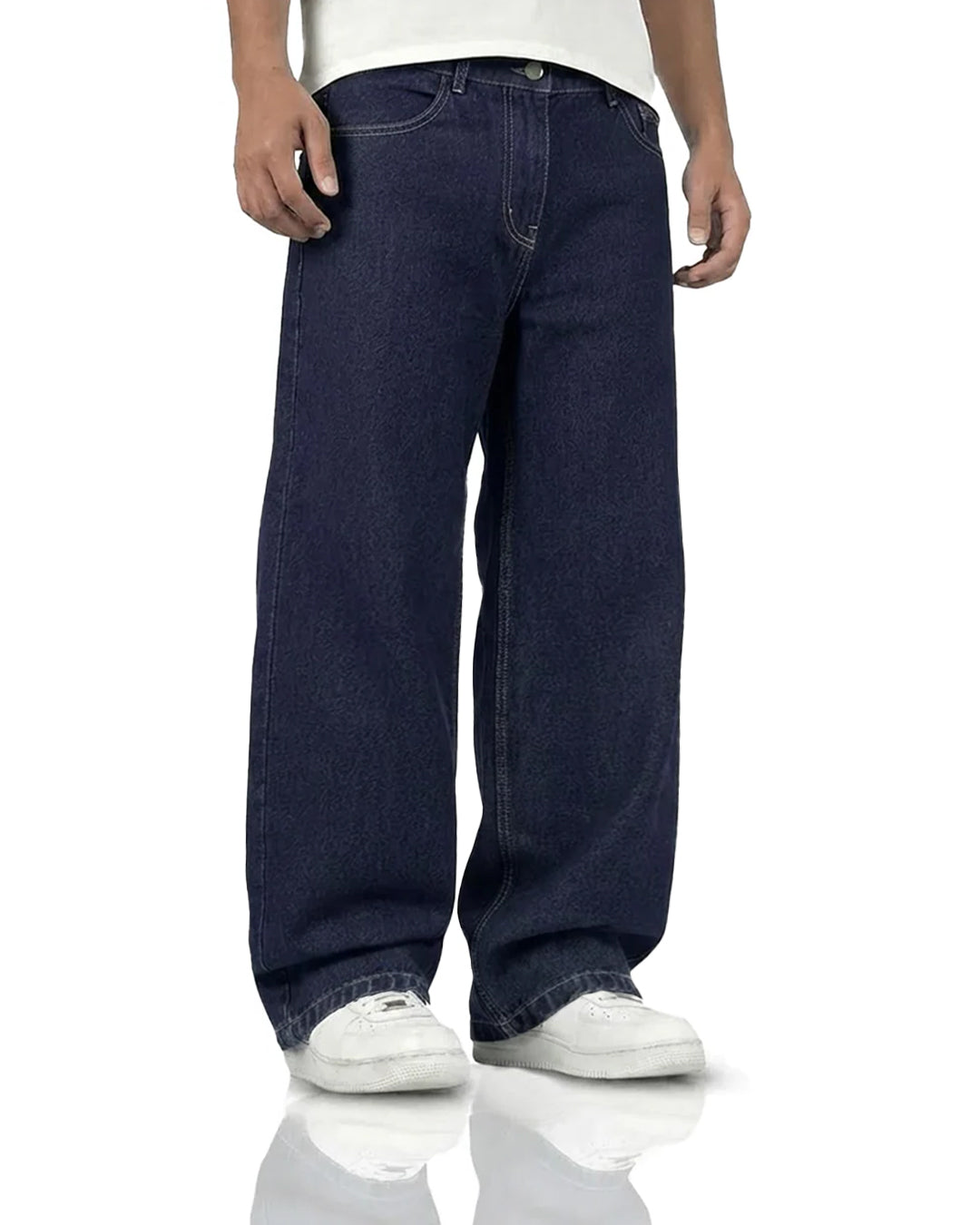 Raw Indigo Baggy Jeans