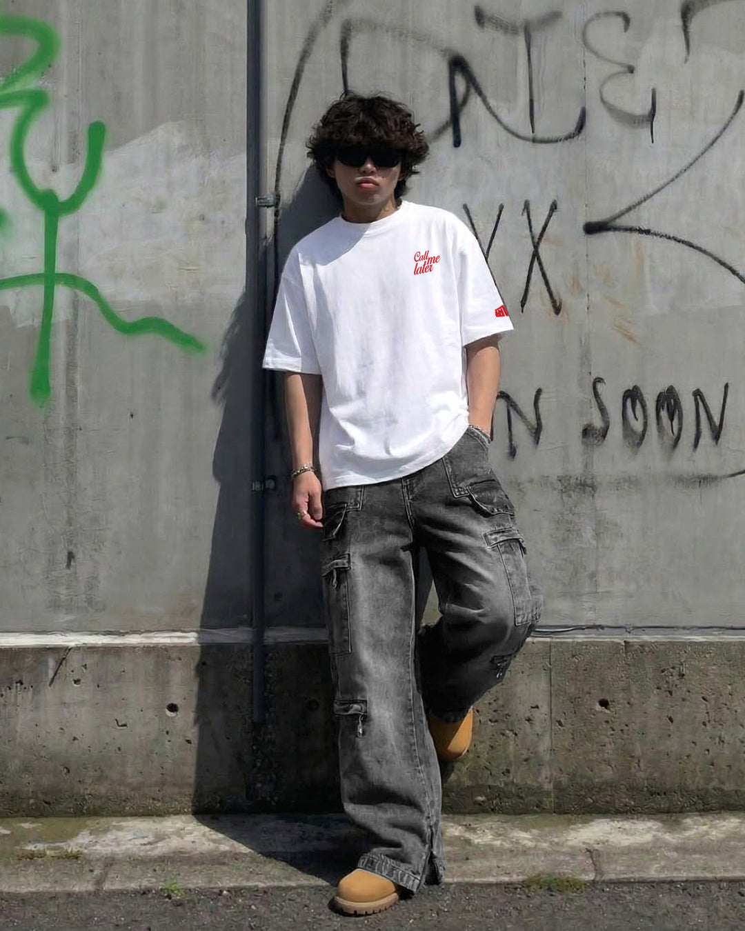 Stash Pocket Cargo Baggy Jeans