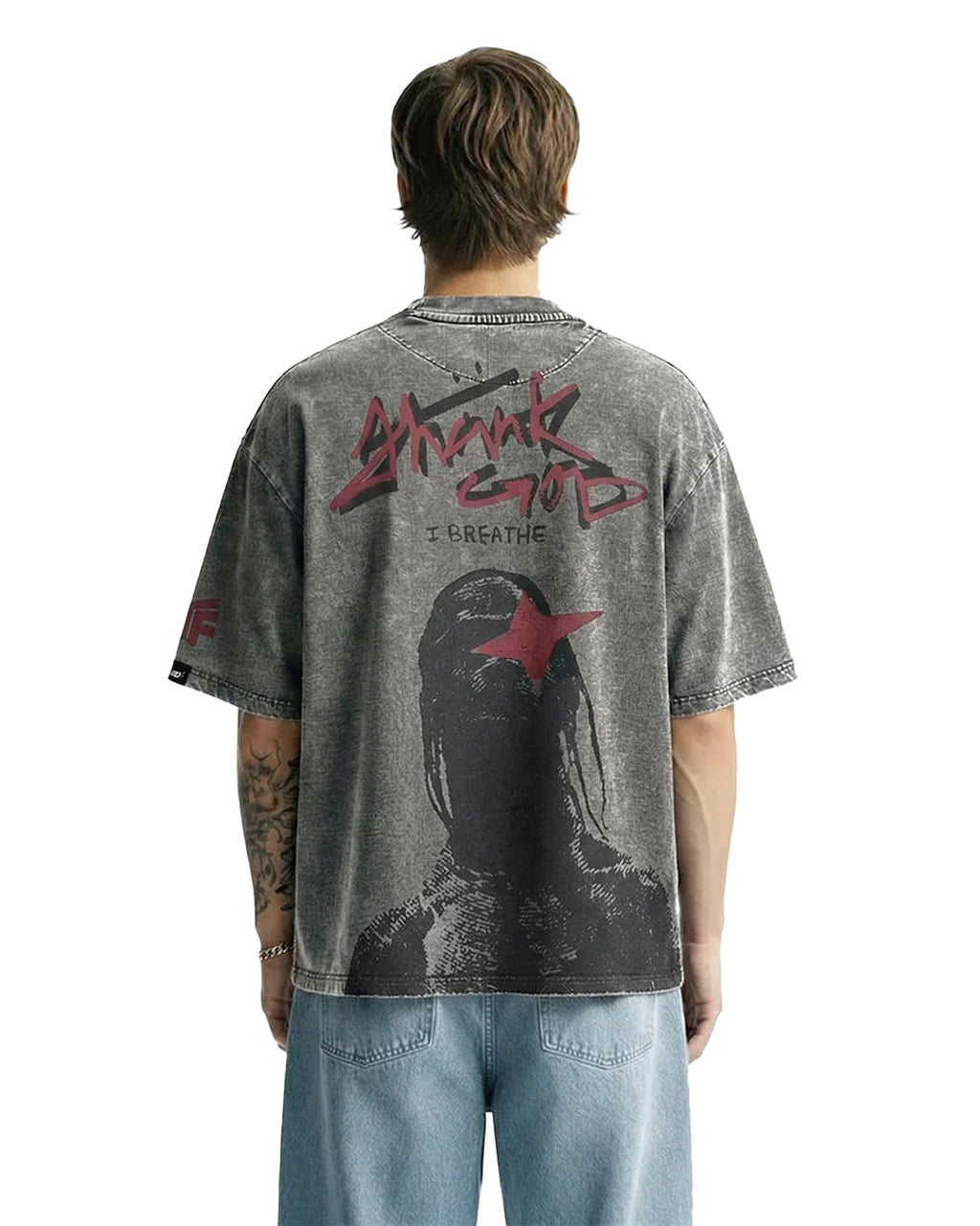 Maximus Travis Scott Acid Wash Boxy-Fit T-shirt