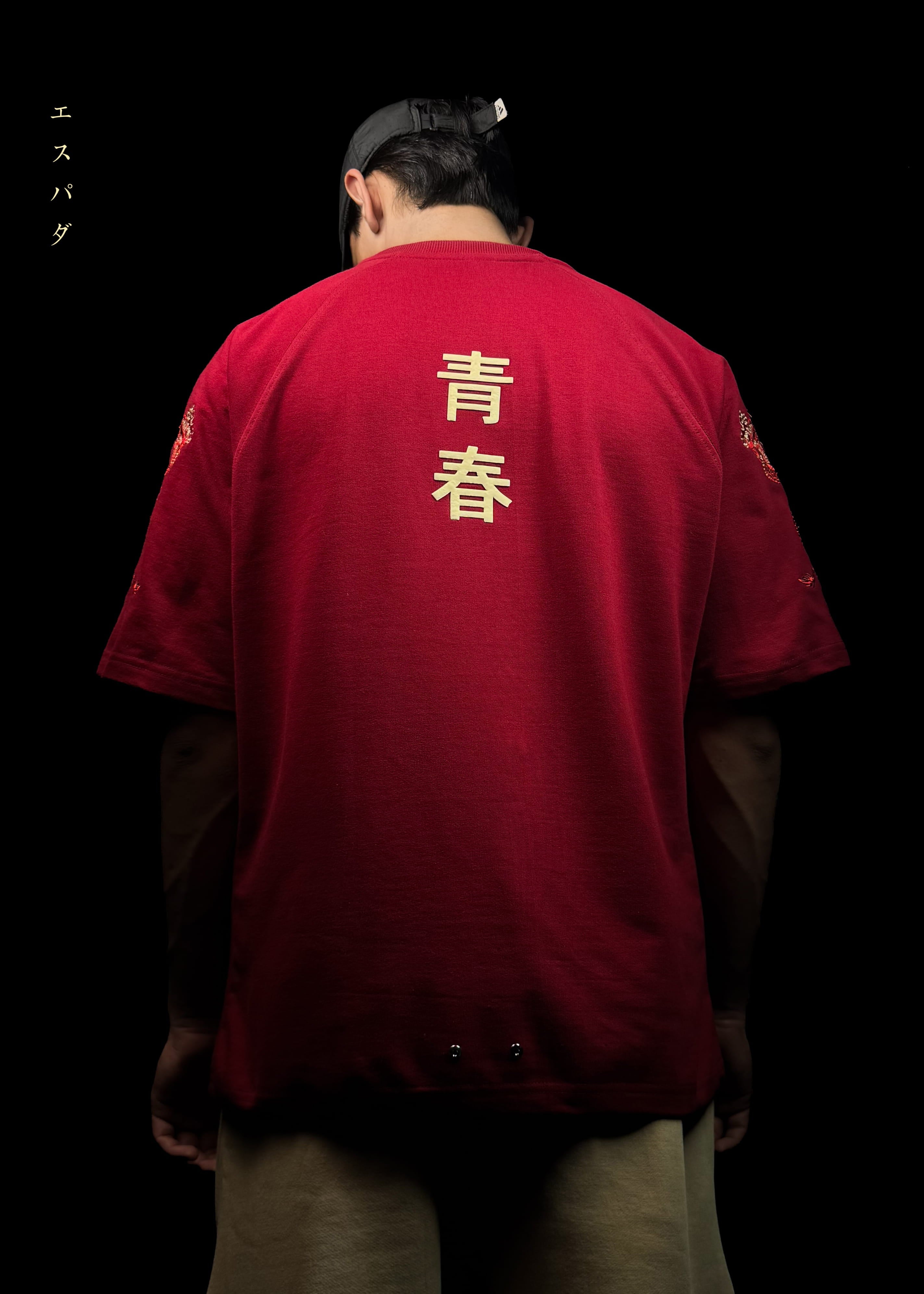 MIGHT GUY EMBROIDERY / OVERSIZED T-SHIRT