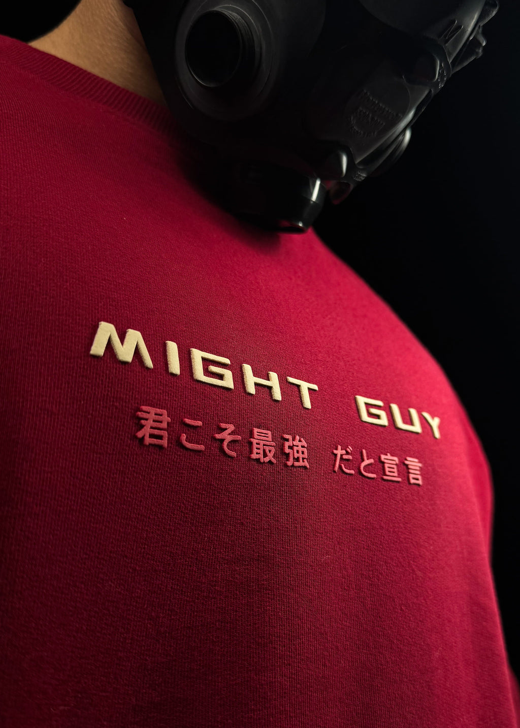 MIGHT GUY EMBROIDERY / OVERSIZED T-SHIRT