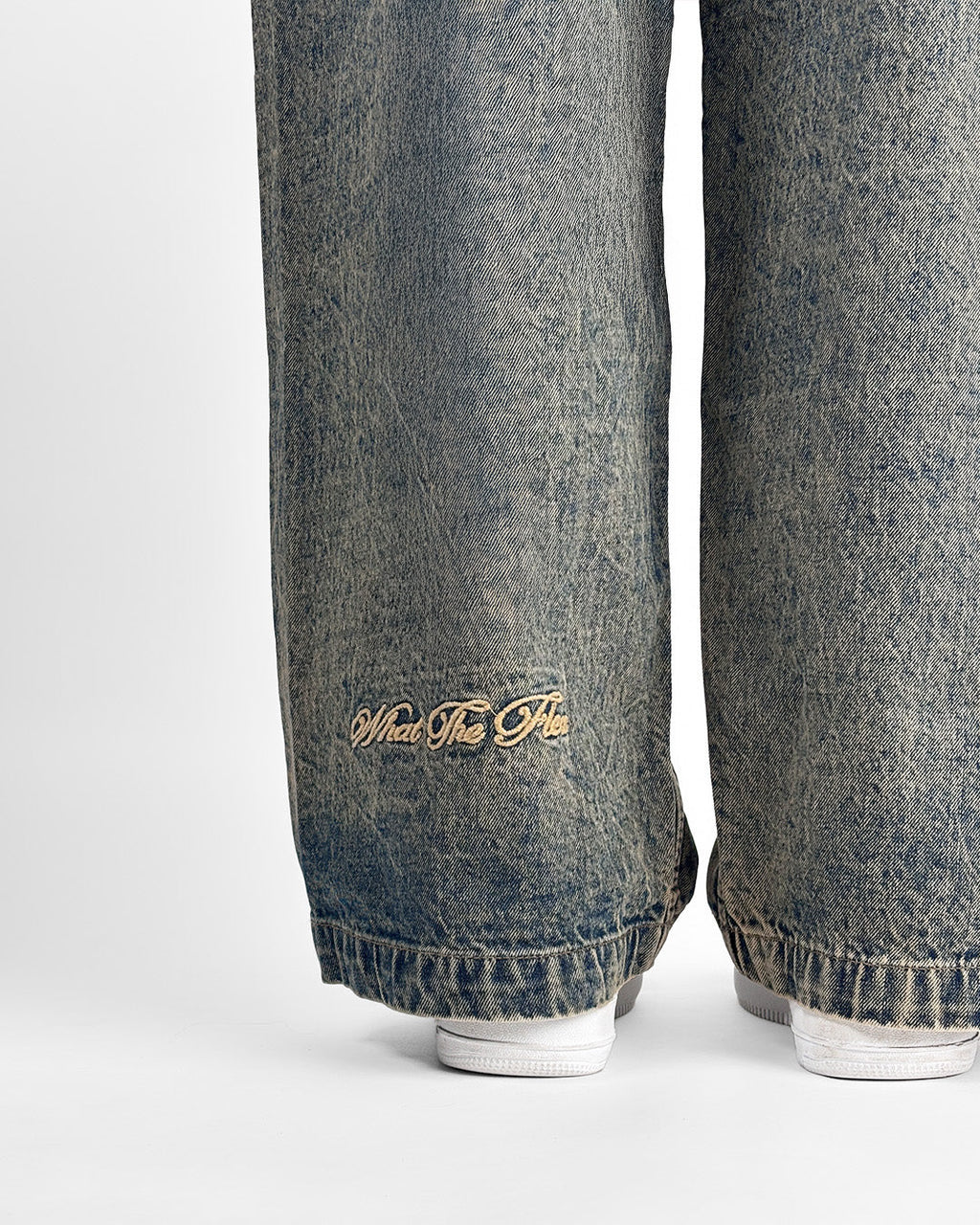 Burnt Blue Baggy Jeans