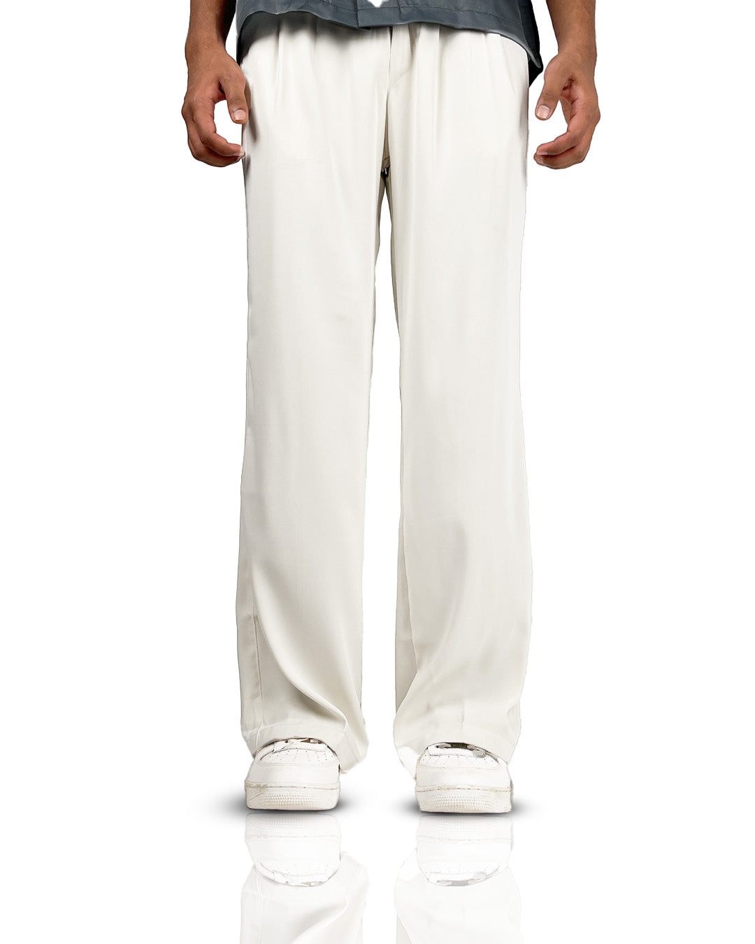 Cream Classic Korean Pants
