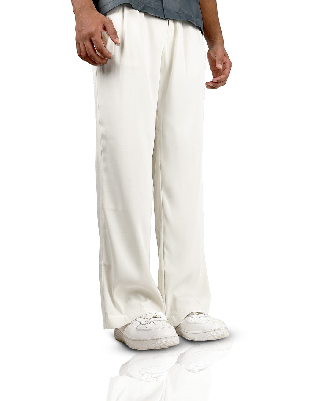 Cream Classic Korean Pants