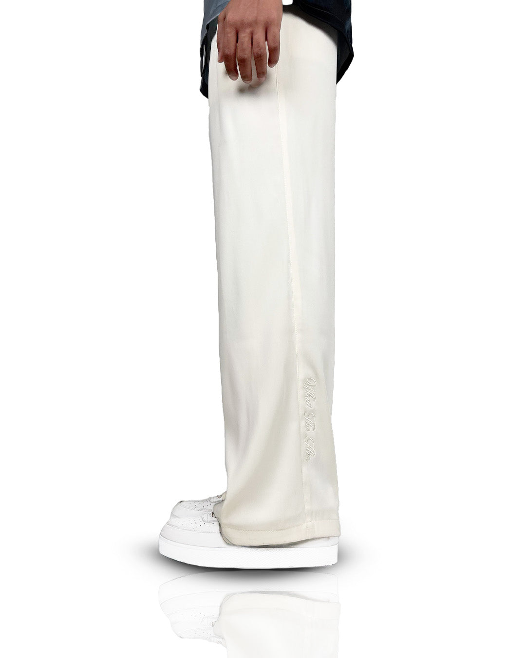 Cream Classic Korean Pants